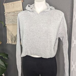 Aerie Offline Cropped Gray Sweater